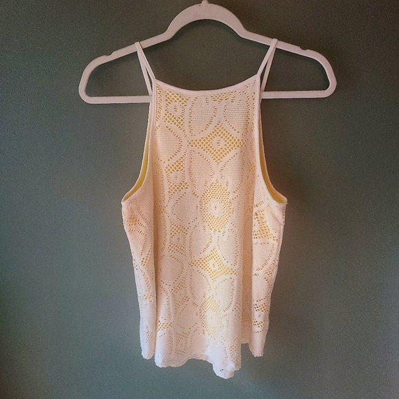 Anthropologie Lace Overlay Cosette Tank, Size Small - Picture 5 of 5